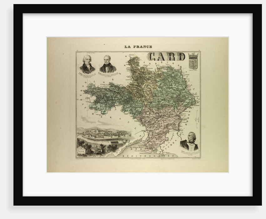 Map of Gard by Anonymous