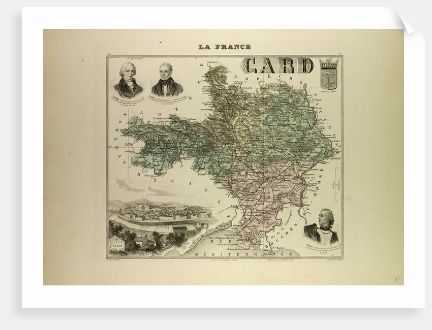 Map of Gard by Anonymous