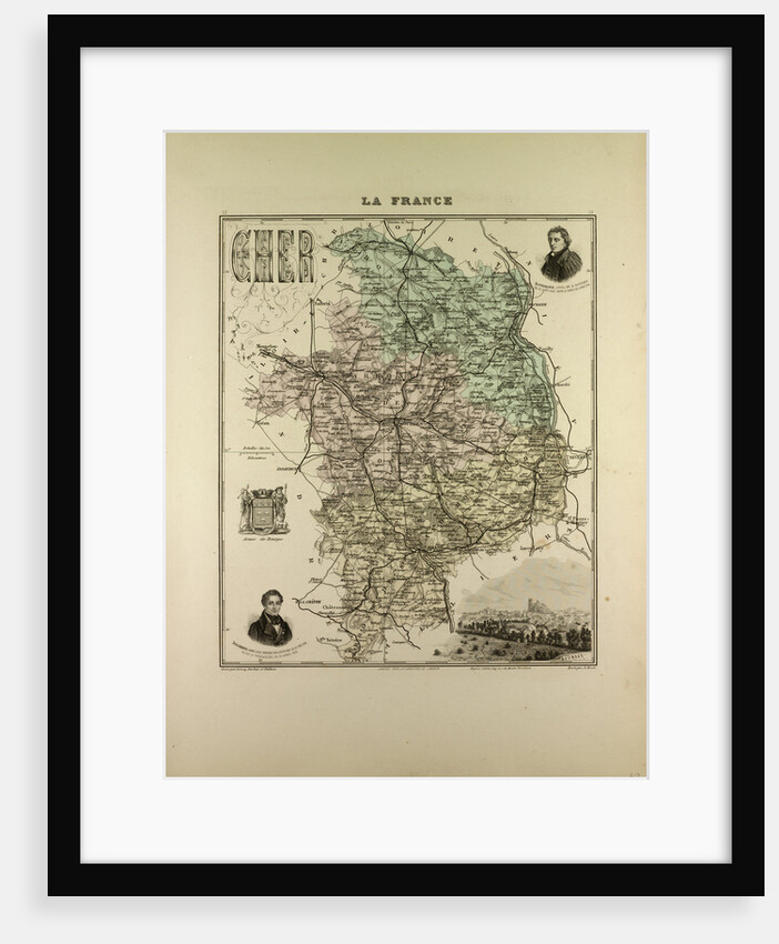 Map of Cher by Anonymous