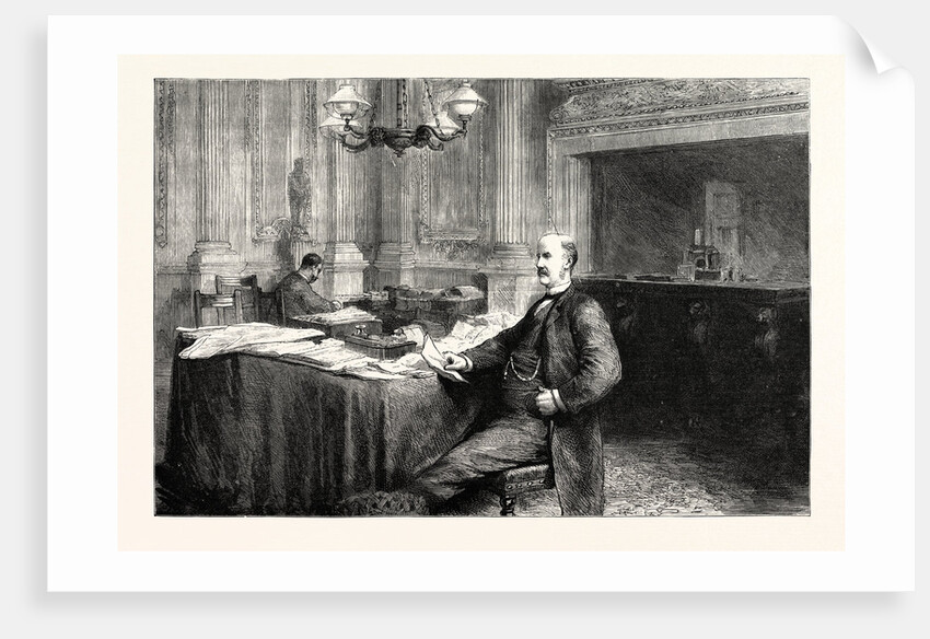 The Lord Mayor at Home the Parlour at the Mansion House London UK by Anonymous