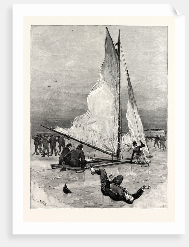 Ice Yachting on Loch Cobbinshaw Ready About Result Man Over Board by Anonymous