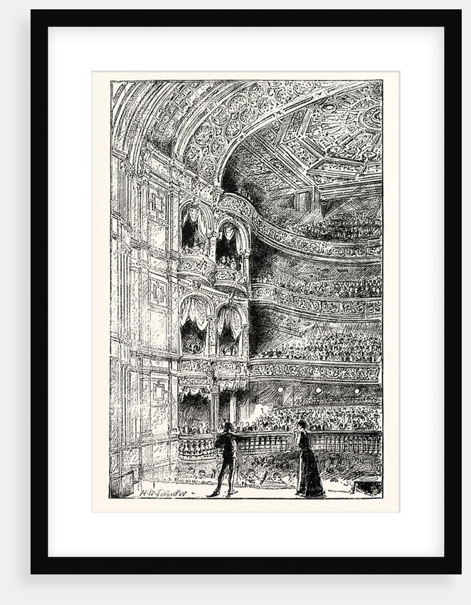 The Royal English Opera House in Cambridge Circus: Interior View 1891 by Anonymous