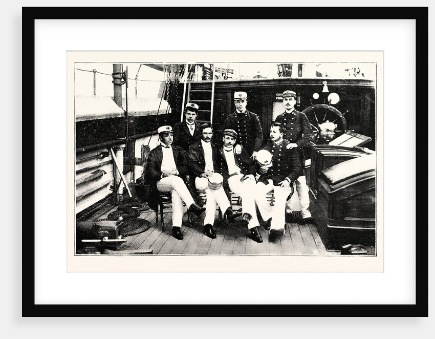 Group of Chilian Officers on Board a Man of War by Anonymous