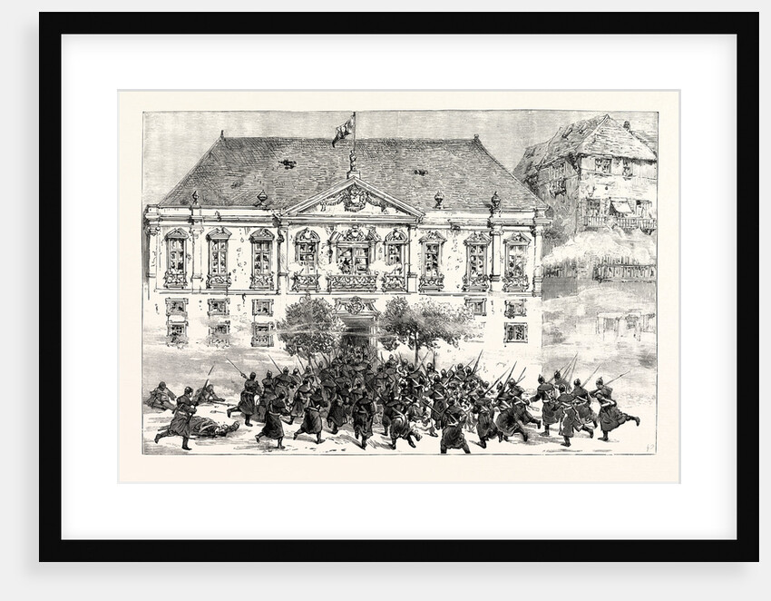 The Military Revolt at Oporto: The Government Troops Taking the Camara the Residence of the Mayor and the Last Stronghold of the Insurgents by Anonymous