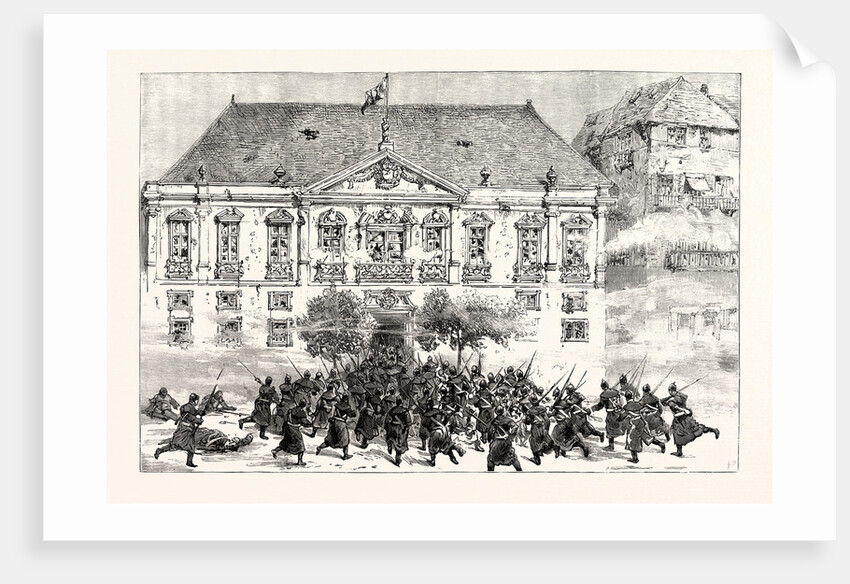 The Military Revolt at Oporto: The Government Troops Taking the Camara the Residence of the Mayor and the Last Stronghold of the Insurgents by Anonymous