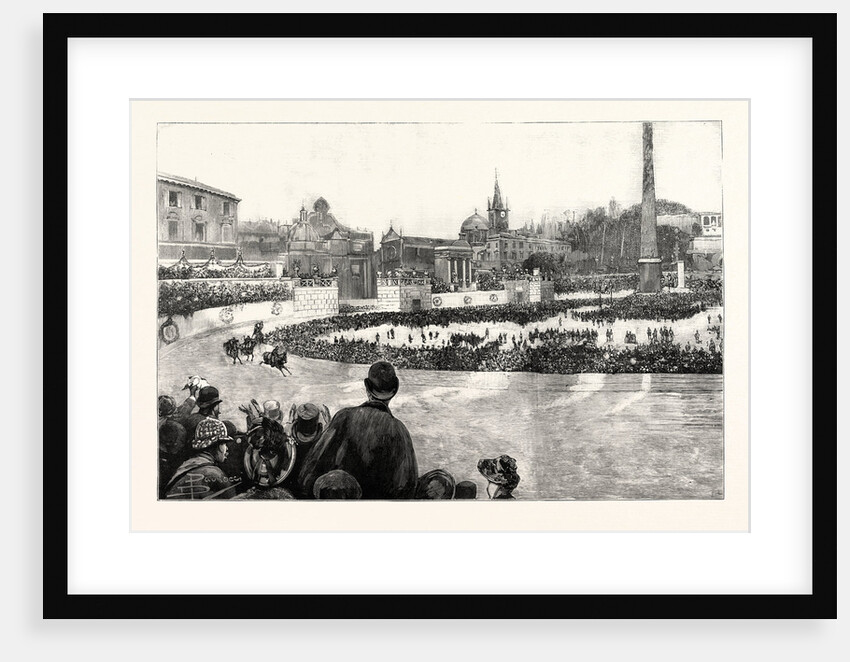 The Carnival at Rome: The Races in the New Circus at the Piazza Del Popolo by Anonymous