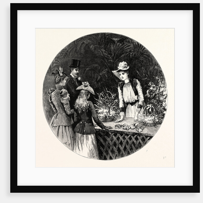 The Kermesse at Nice: Selling Flowers for the Poor France by Anonymous