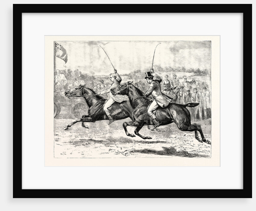 The House of Commons Steeplechase a Close Finish in the Heavy Weight Division by Anonymous