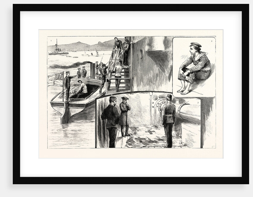 Scenes on Board H.M.S. Anson after the Catastrophe by Anonymous