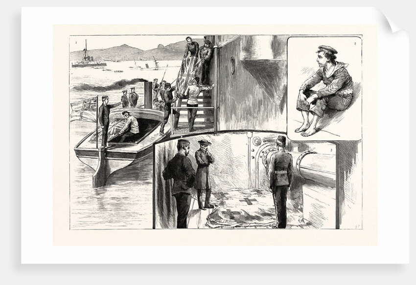 Scenes on Board H.M.S. Anson after the Catastrophe by Anonymous