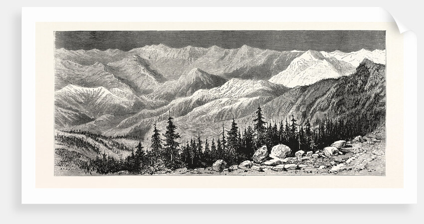 England's Little Wars: View of the Principal Peaks of the Black Mountain Northern India Where a Punitive Expedition is Now Engaged by Anonymous