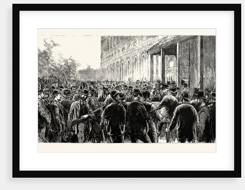 The Lynching of Italians at New Orleans: The Lynchers Breaking Into the Prison by Anonymous