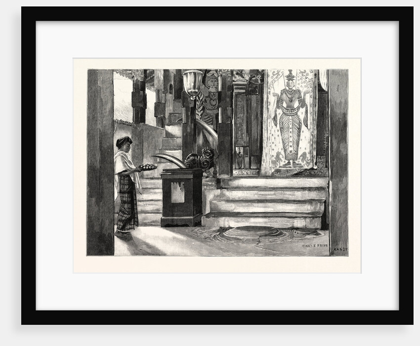 The Temple of Buddha's Tooth Kandy Ceylon Sri Lanka by Anonymous