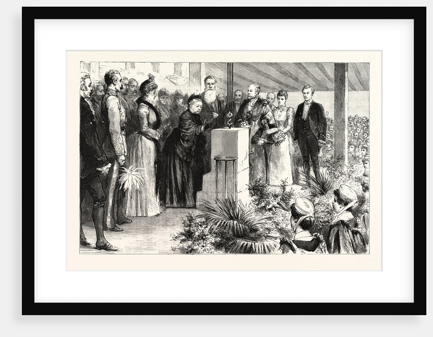 Her Majesty Laying the Foundation Stone of the Royal Derby Infirmary: I Declare This Stone Well and Truly Laid UK by Anonymous