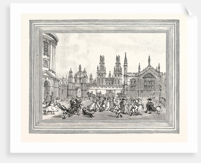 Western View of All Souls' College Oxford Oxford University UK by Anonymous