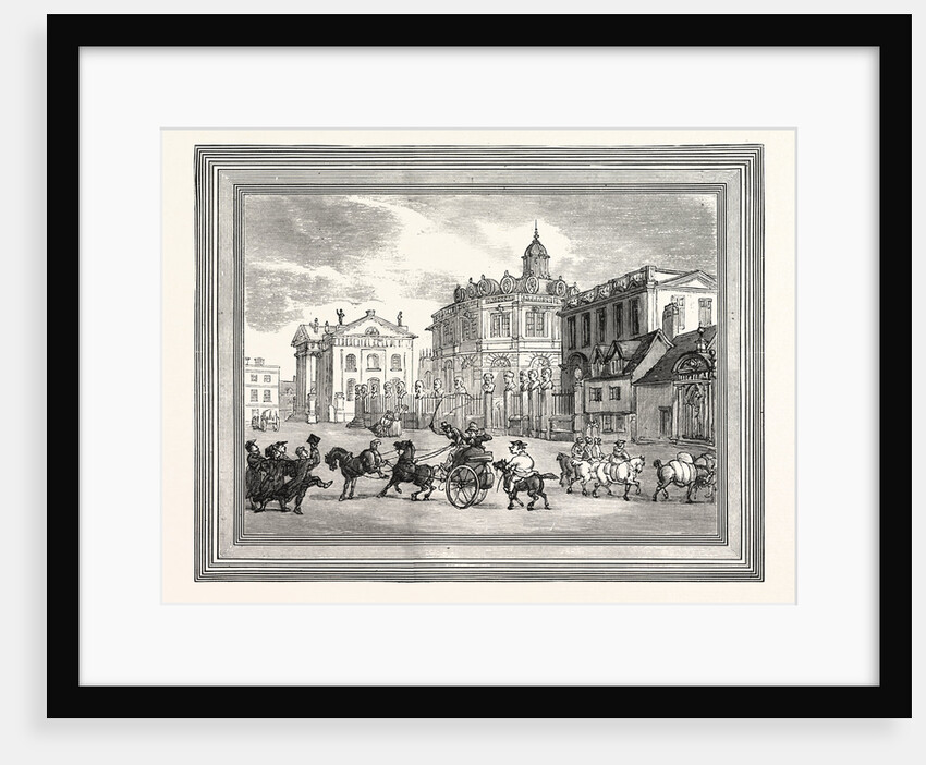 View of the Sheldonian Theatre Printing House Etc. At Oxford Broad Street UK by Anonymous