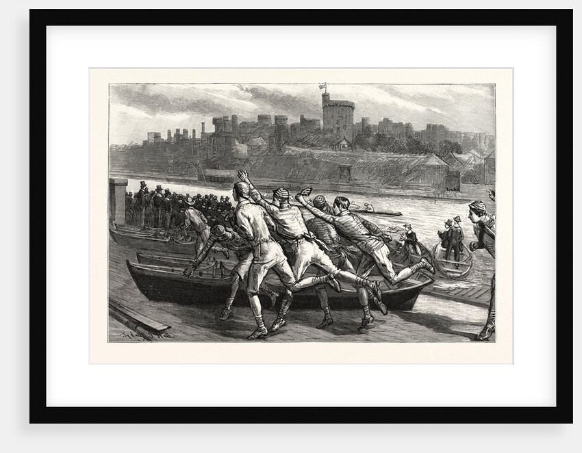 A Boy's Life at Eton: A Boat Race (House Fours) from Winter's Yard UK by Anonymous