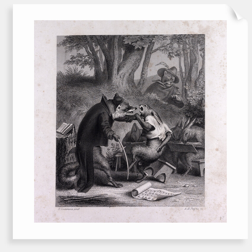 Reynard Teaching the Creed by Anonymous