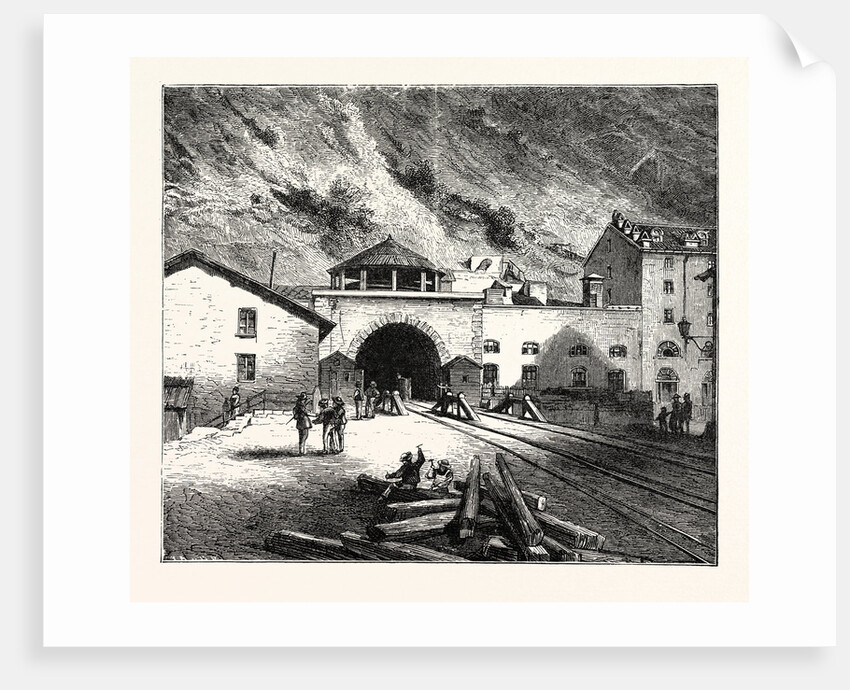 The Mont Cenis Tunnel from the Italian Side by Anonymous