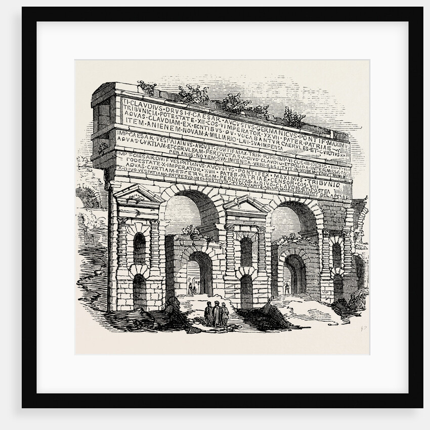 Portion of the Claudian Aqueduct. Rome Italy by Anonymous