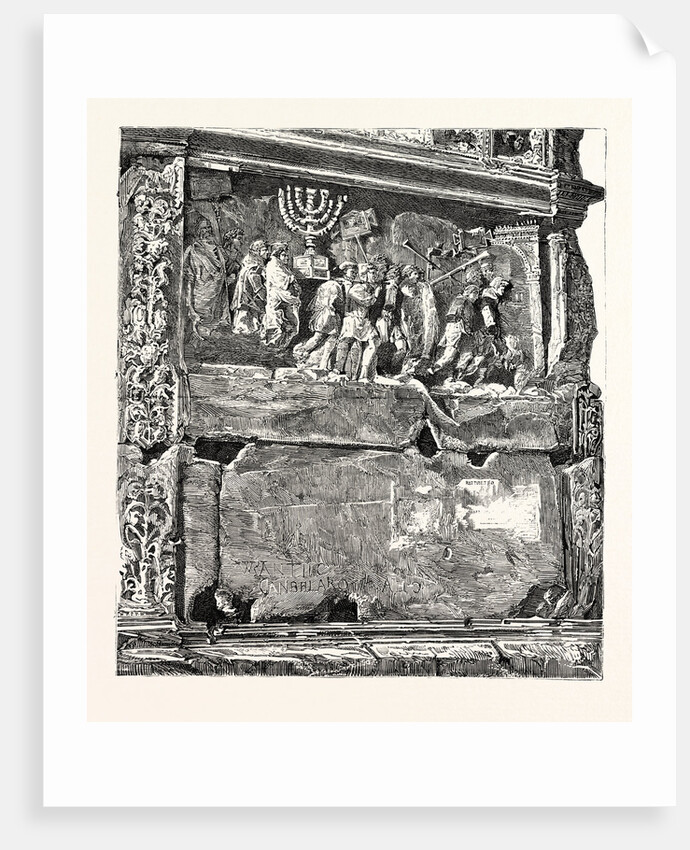 Frieze from the Arch of Titus. Rome Italy by Anonymous
