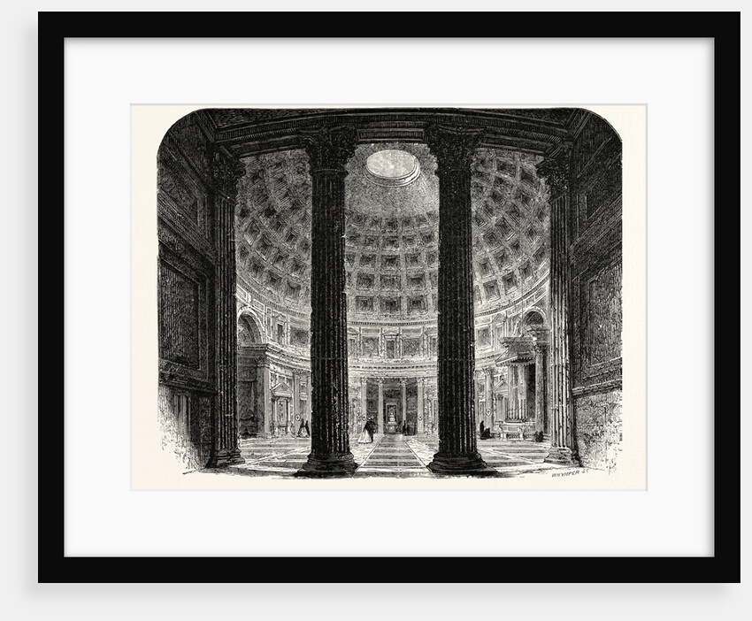 Interior of the Pantheon. Rome Italy by Anonymous