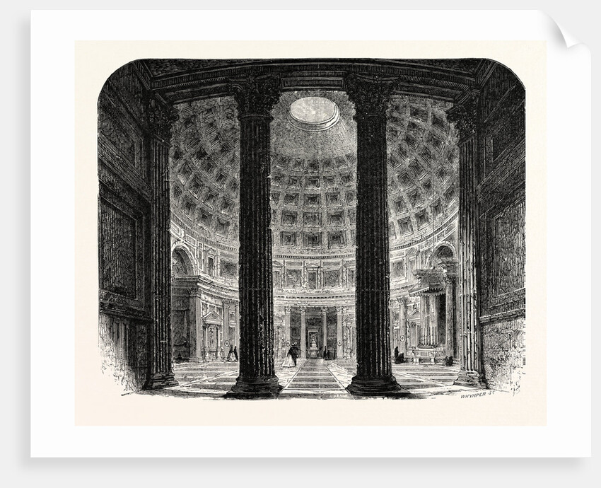 Interior of the Pantheon. Rome Italy by Anonymous