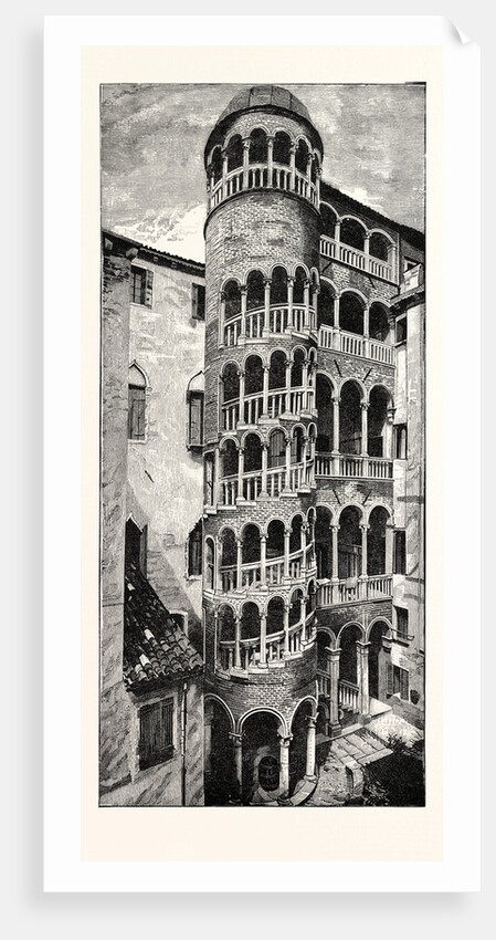 Staircase of the Fifteenth Century: Contarini Palace Venice by Anonymous