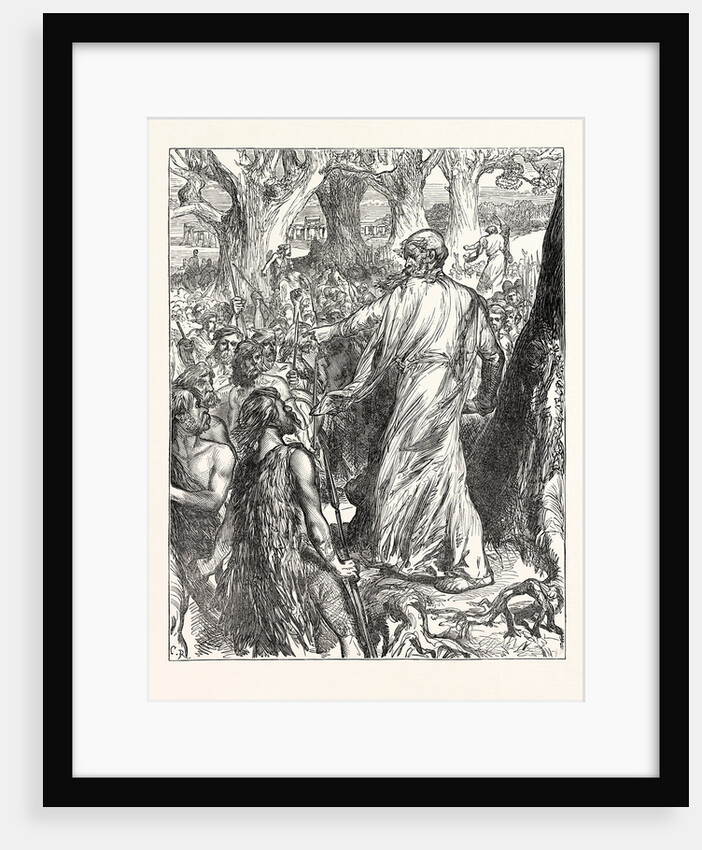Druids Inciting the Britons to Oppose the Landing of the Romans by Anonymous