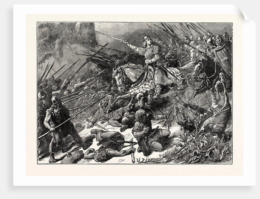 The Lady of the Mercians Fighting the Welsh by Anonymous