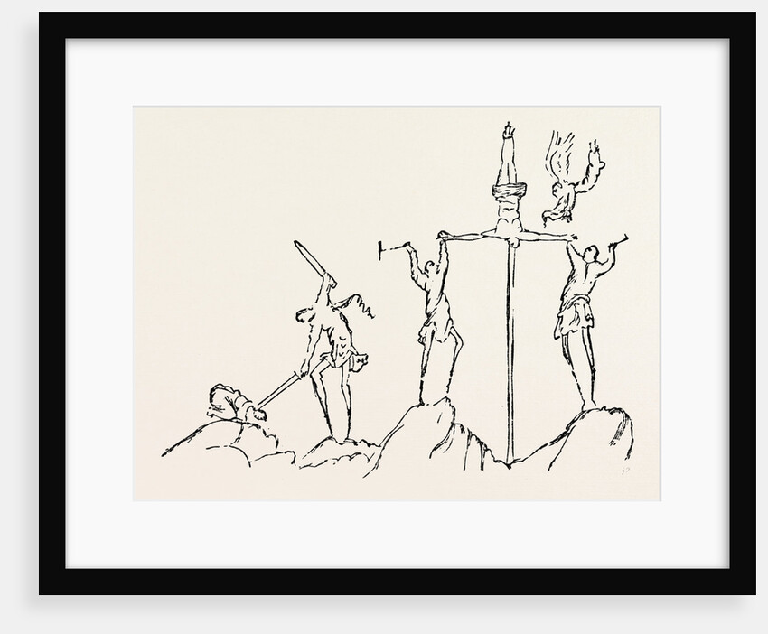 Drawing of the Crucifixion by Anonymous