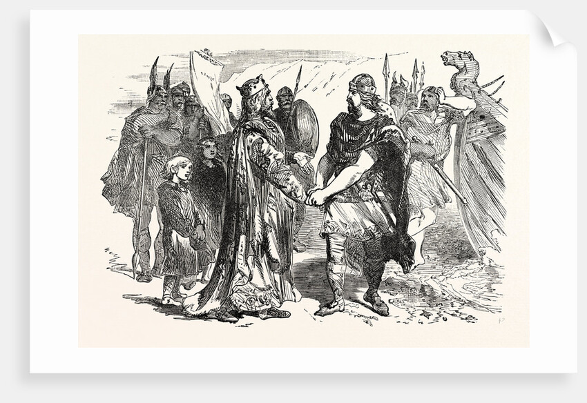 Meeting of Edmund Ironside and Canute on the Island of Olney by Anonymous