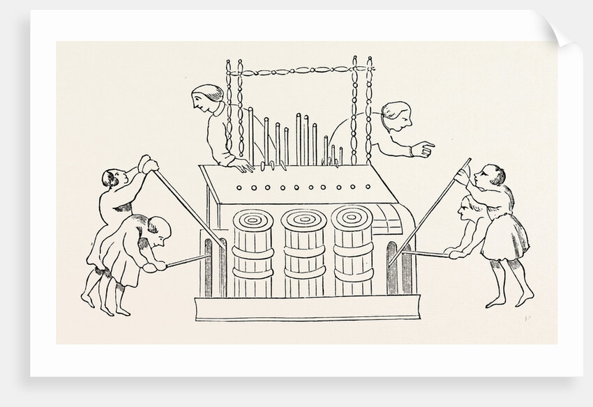 Grand Organ with Bellows and Double Keyboard by Anonymous