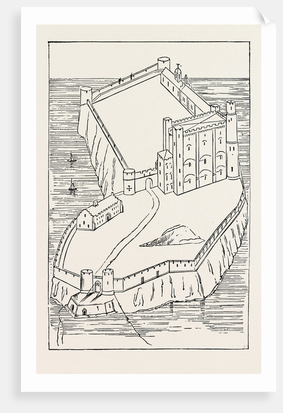 Plan of a Norman Castle. by Anonymous