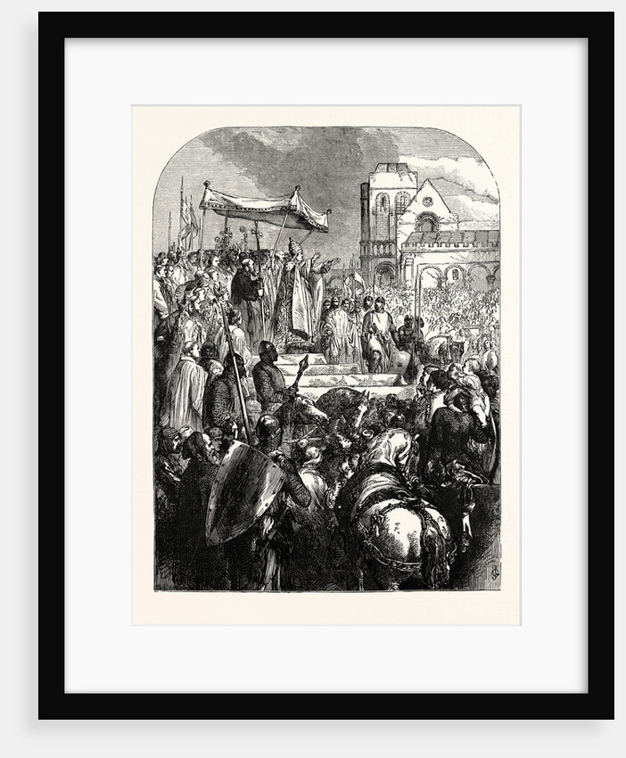 Pope Urban II. Preaching the First Crusade in the Market Place of Clermont by Anonymous