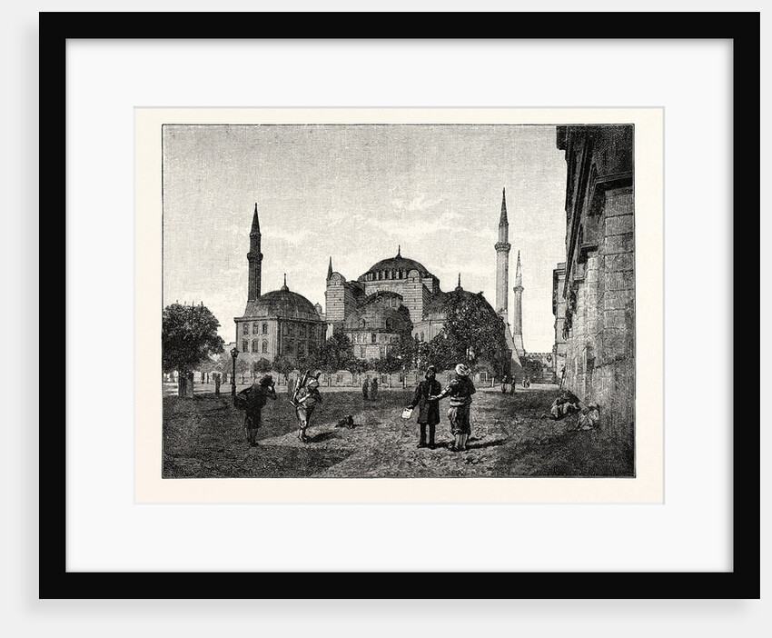 The Mosque of Santa Sophia Constantinople Istanbul by Anonymous