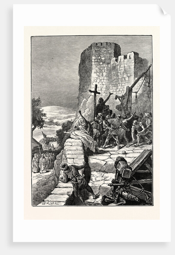 Procession of the Crusaders Round the Walls of Jerusalem by Anonymous