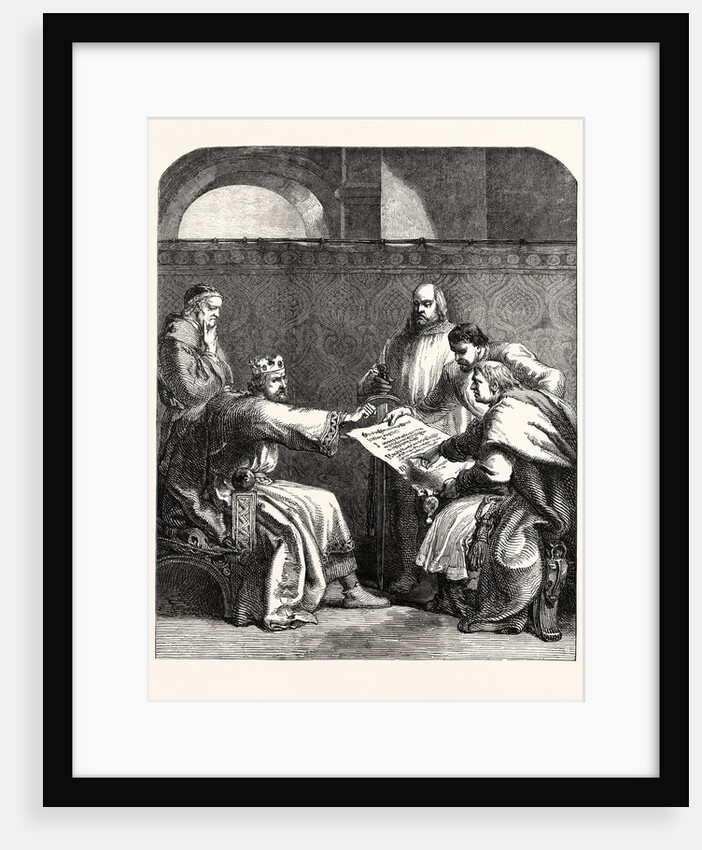 John Refusing to Sign the Articles of the Barons by Anonymous