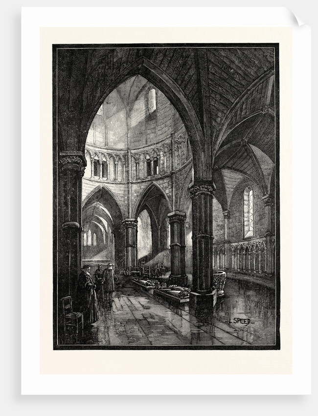 Interior of the Temple Church London by Anonymous
