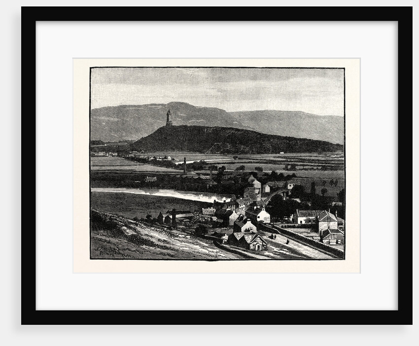 The Abbey Craig and Wallace Monument Near Stirling with the Ochil Hills. by Anonymous