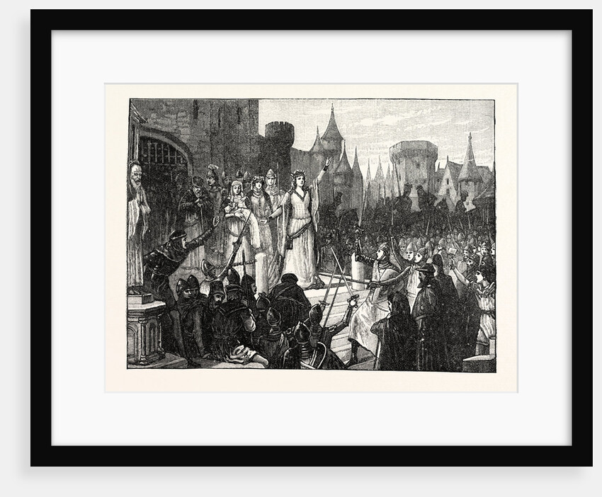 The Countess De Montfort Inciting the People of Rennes to Resist the French King by Anonymous