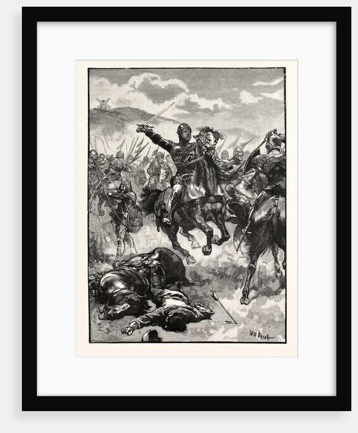 The Black Prince at the Battle of Creçy by Anonymous