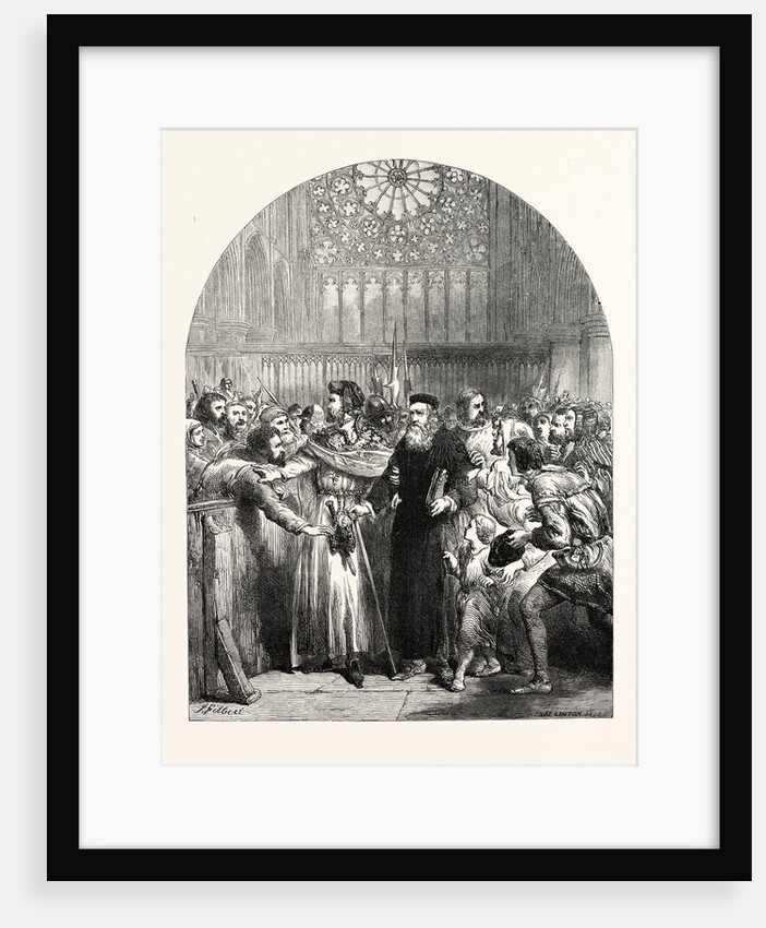 John Wycliffe Appearing in St. Paul's Cathedral to Answer the Charge of Heresy by Anonymous
