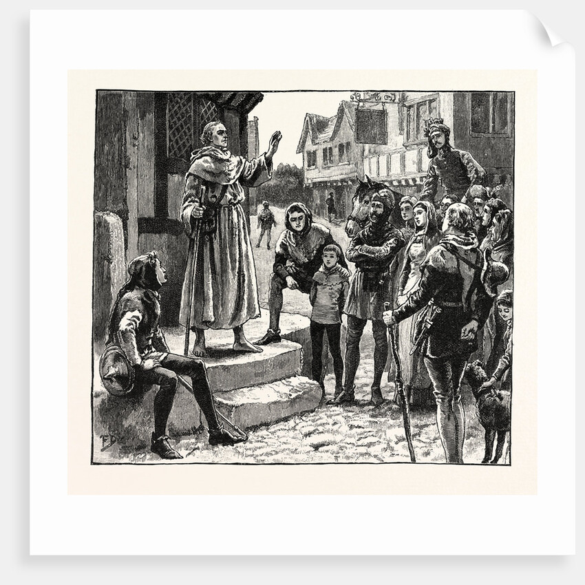 One of Wycliffe's Poor Priests Preaching to the People by Anonymous