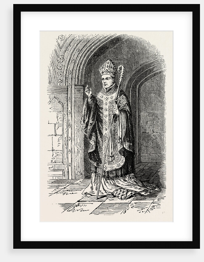 Costume of Bishop of the 14th Century. by Anonymous