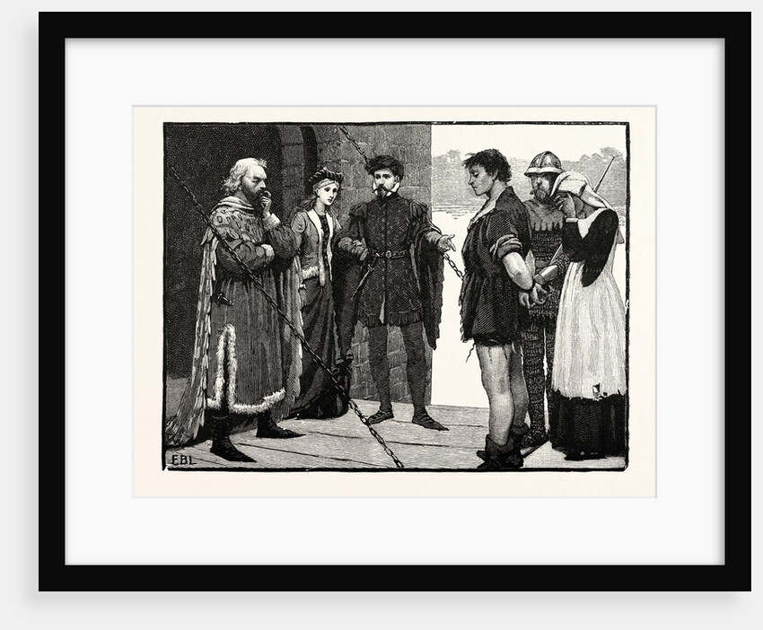 Costumes of the Fourteenth Century: Baron Lady Gentleman Peasant Soldier Peasant Woman by Anonymous