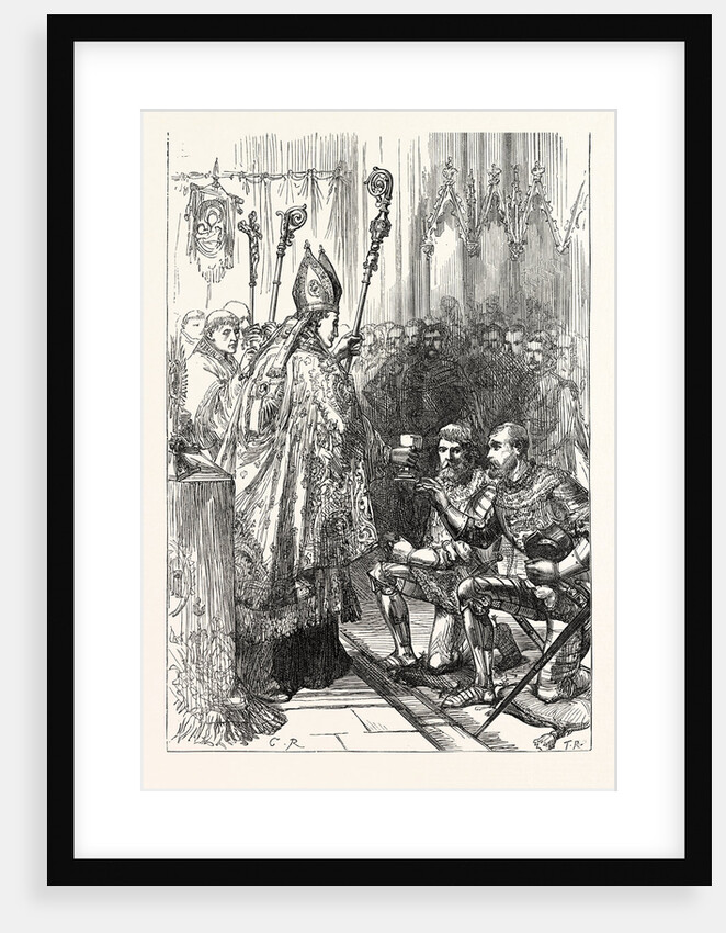 The Dukes of Orleans and Burgundy at the Church of the Augustines by Anonymous