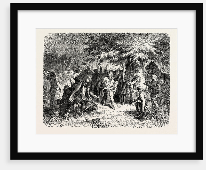 An Anglo-Saxon Chief and His Warriors. by Anonymous