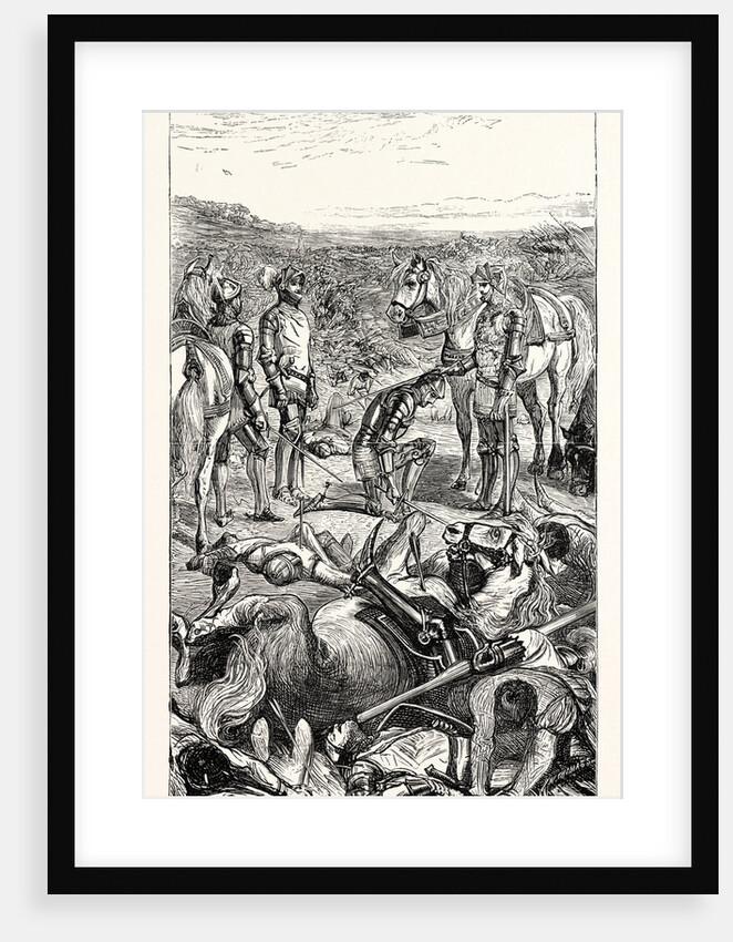 Chivalric Customs. Knighting on the Battlefield. by Anonymous
