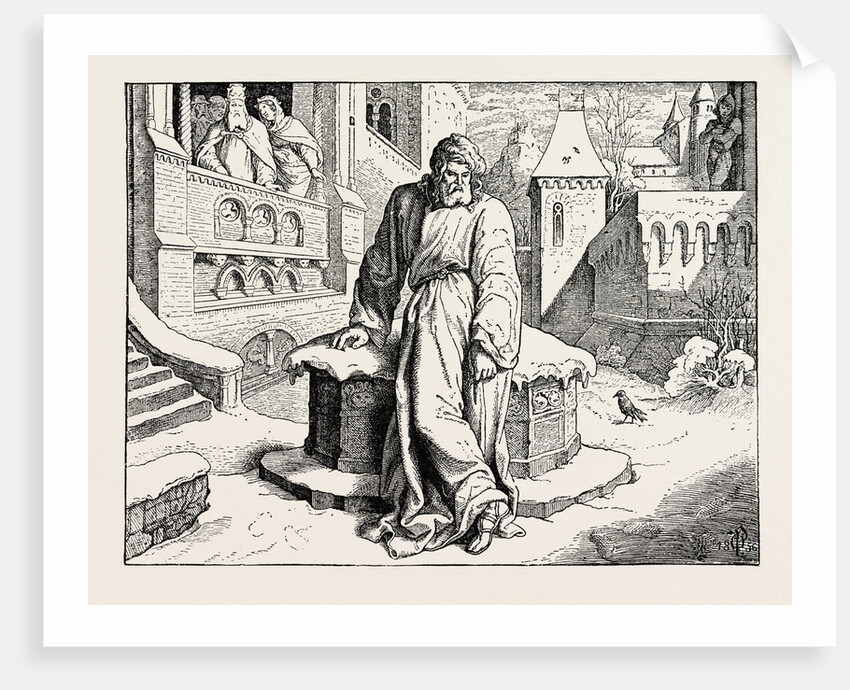 Henry IV. In the Courtyard of the Pope at Canossa. by Anonymous